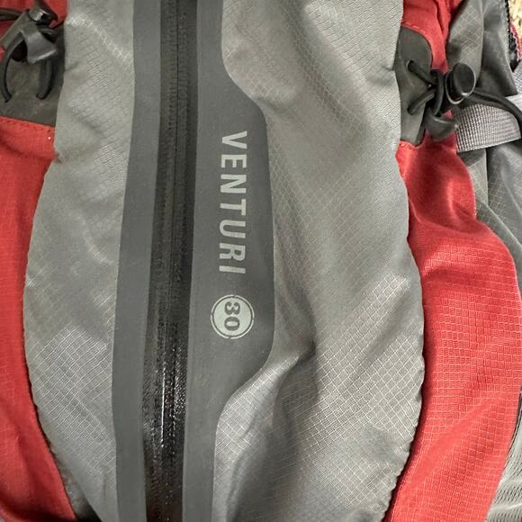 Red and Gray Men's Backpack - Picture 3 of 6